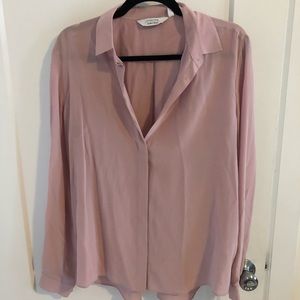 Dusty Rose & Other Stories silk blouse